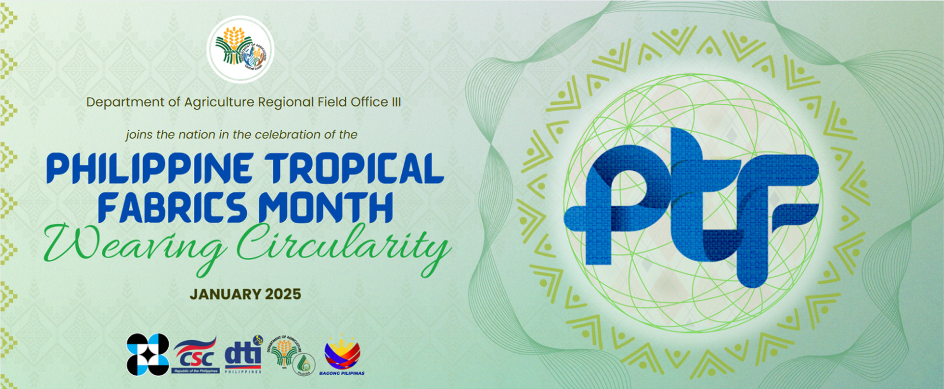 Department Of Agriculture Central Luzon Supports 2025 Philippine Tropical Fabrics (PTP) Month