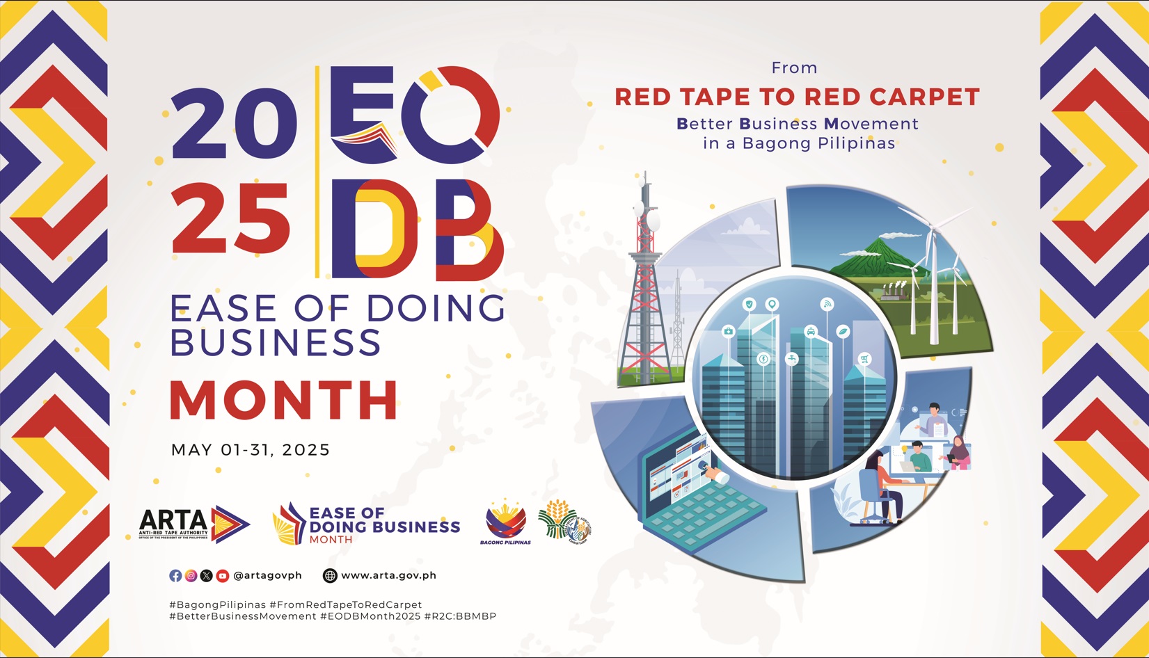 Department of Agriculture Regional Field Office III joins the celebration of Ease of Doing Business (EODB) Month.