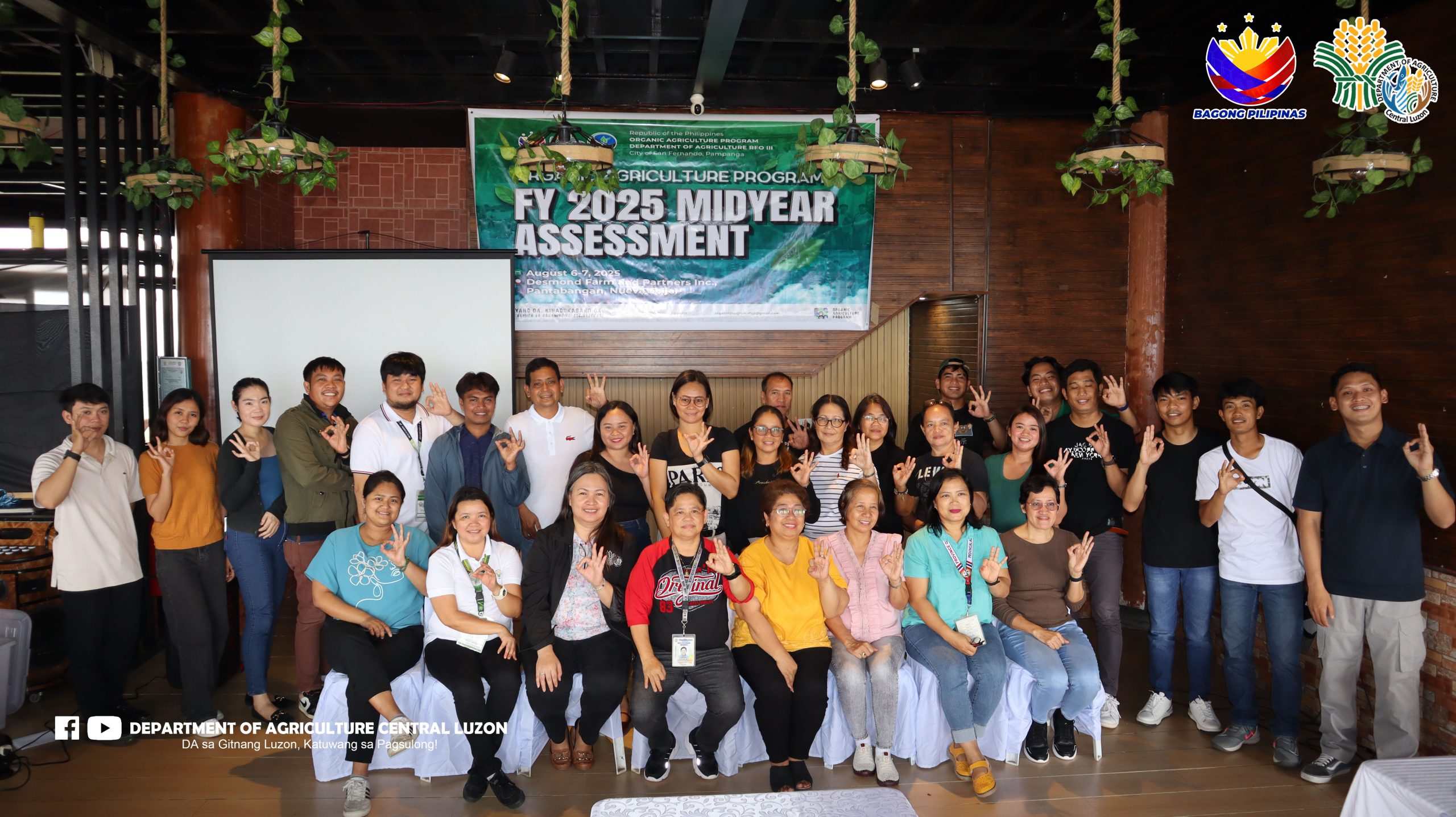 ORGANIC AGRICULTURE PROGRAM – CENTRAL LUZON MID-YEAR ASSESSMENT, ISINAGAWA PARA SA MAS PINATIBAY NA IMPLEMENTASYON NG PROGRAMA